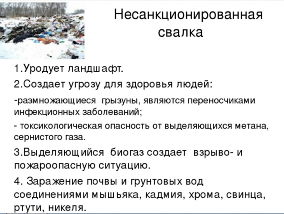 Несанкционированная свалка