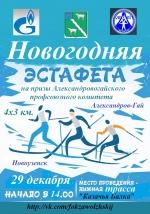 Новогодняя эстафета по лыжным гонкам